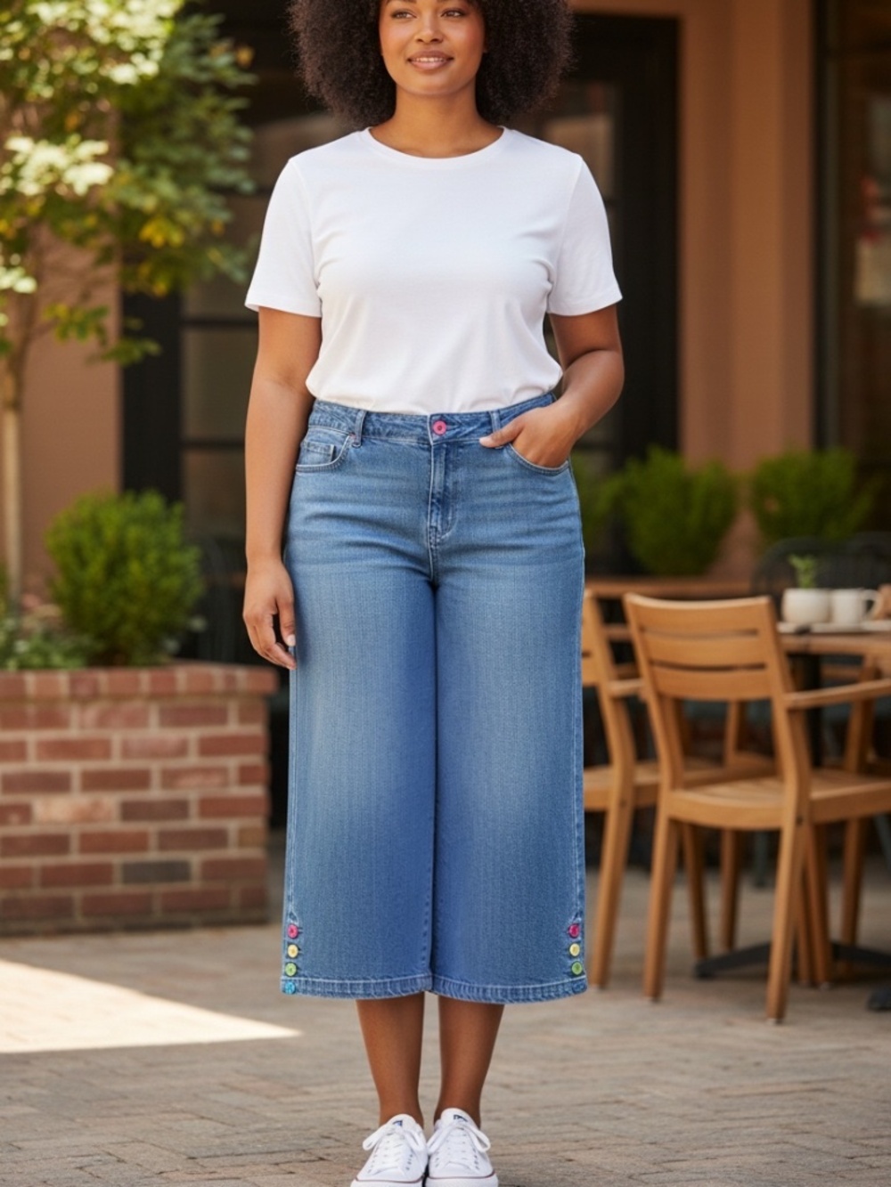 Christopher & Banks denim capri pants